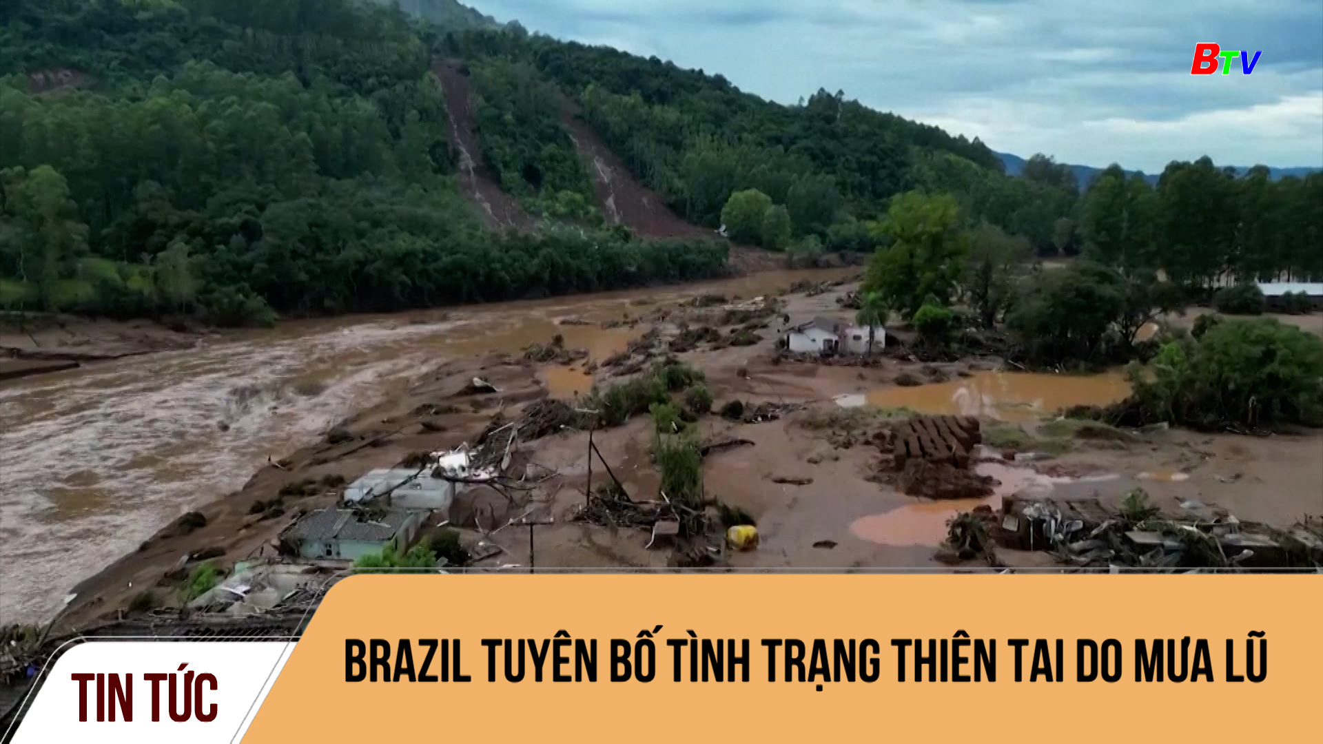 Brazil tuyên bố tình trạng thiên tai do mưa lũ